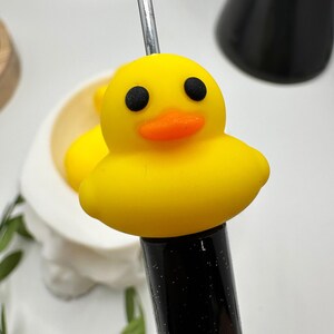 Rubber Duck focal bead, silicone bead, silicone bead for pens, crafting beads, supplies, focal, silicone supply bead 23mm