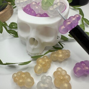 Acrylic glow Cloud bead, acrylic beads for pens, beading supplies, beading, 12mm, beads for keychain, mixed color 10PC
