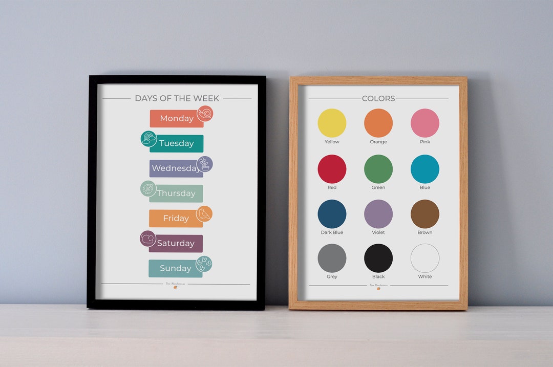 Colors and Days of the Week in English. Colors and Days of the Week in ...