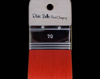 Dixie Belle Scarlet Brush - Spalter Brush - Red Brush - Synthetic Blend - Synthelux Brush