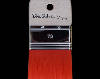 Dixie Belle Synthetic Flat Mini Brush - 2 Inch, Medium Firmness, New/Sealed