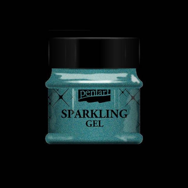 Blue Silver | Sparkling gel | Pentart 50 ml