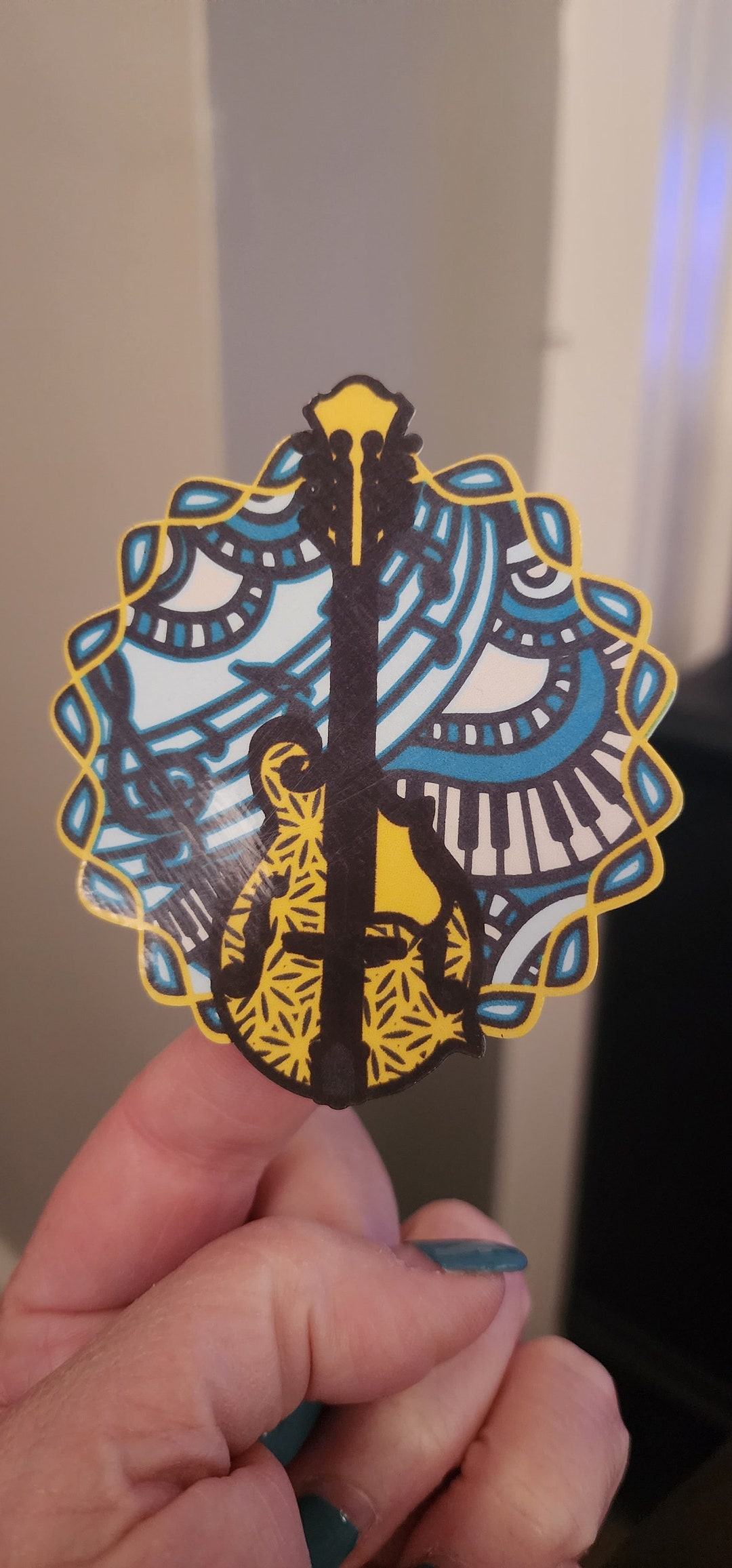 Mandolin Sticker Bluegrass Sticker Custom Stickers Music Etsy