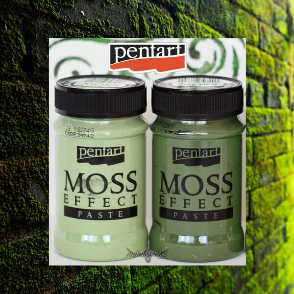 Moos Effekt Paste | Dunkelgrün oder Hellgrün | Pentart | 100 ml