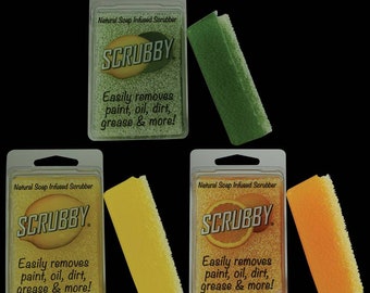 Scrubby Soap | Soap Infused Scrubber | Citrus Scents | Three Scents