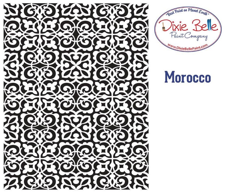 Dixie Belle 10 Mil Mylar Stencil - Royal Damask - Etsy