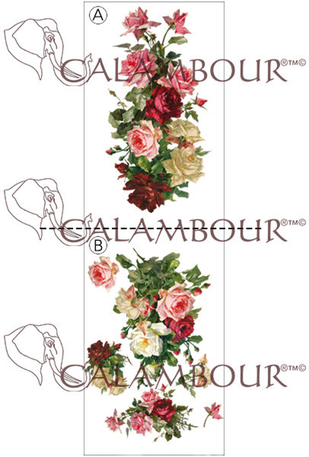 Decoupage Paper Flowers (DGE-307) - Calambour