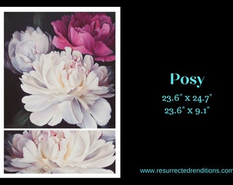 Service à découper - Posy | | Tissage décoratif | Hokus Pokus | 2 pièces | 23,6 x 24,7 + 23,6 x 9,1