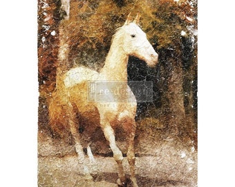 Decoupage Mulberry Rice Paper - White Majesty - Redesign with Prima A1  23.4″ X 33.1″
