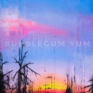 Bubblegum Yum Decoupage Artisan Print - Sad Little Trees - Winter 2021 Release
