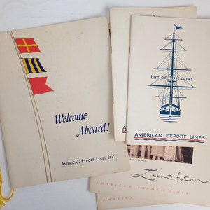 1960 Cruise Ephemera