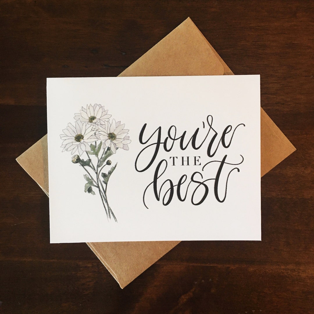 Printable Greeting Card, “you’re the Best” Card, Mother’s Day Card - Etsy