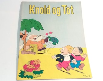 1963 1964 Katzenjammer Kids The Captain and the Kids magazines in Danish language. Vintage cartoon comic Denmark. Unique 60th birthday gift.