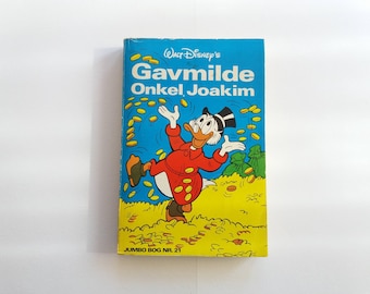 Disney pocket book with Donald Duck + Mickey Mouse in Danish language. Vintage cartoon comic issue 21, 1976. Unique 21st/48th birthday gift.