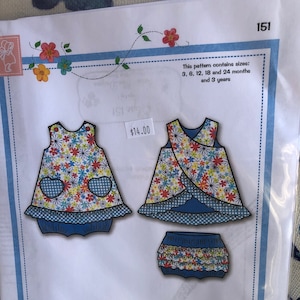 Bonnie Blue Elyse Pattern for Crossover top and Bloomers