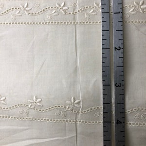 Swiss Embroidery Wide Insertion in Champagne