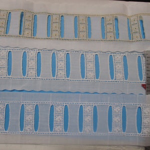 Swiss Embroidery Ribbon Insertion