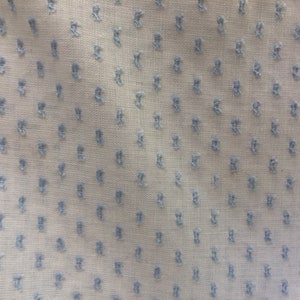 Dotted Swiss in White, Pink, or Blue