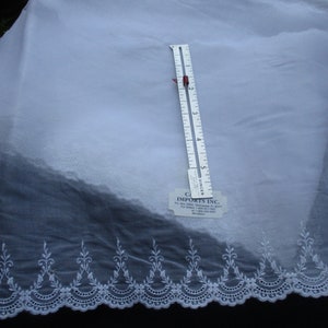 Beautiful 9.5" Wide Organdy Flounce