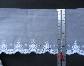 3.5" Wide Swiss Organdy Edging