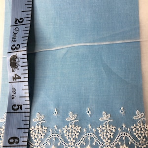 6.5&quot; Wide Organdy Flounce IN White