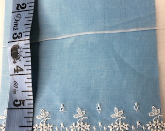 6.5" Wide Organdy Flounce IN White