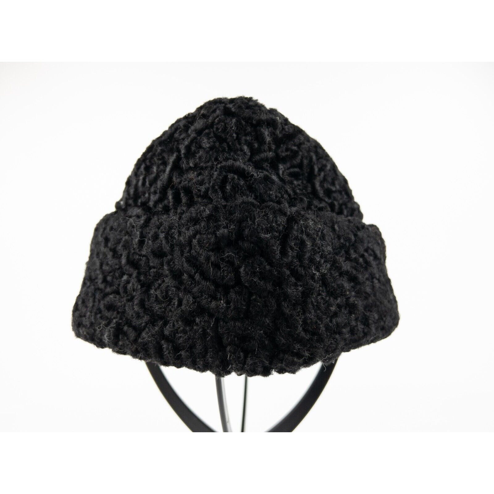 Adam Meldrum & Anderson Black Boiled Wool Hat With Ear  display picture 3