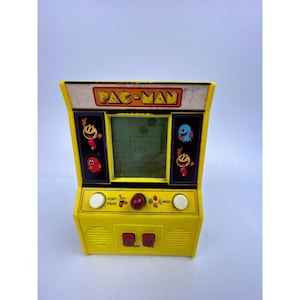 Pac Man Hand Held Mini Arcade Style Video Game Bandai Namco Joystick Retro Works