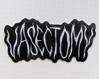 Vasectomy Metal Logo Sticker