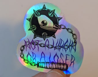 Not a Virgin OR a Loser! Holographic Sticker