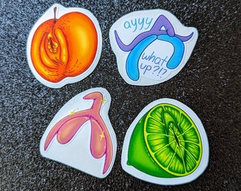 Vulva Fruit Sticker Pack