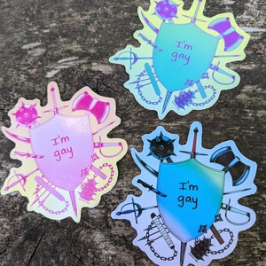 Je suis gay - Armes de l'armurerie LGBT Sticker