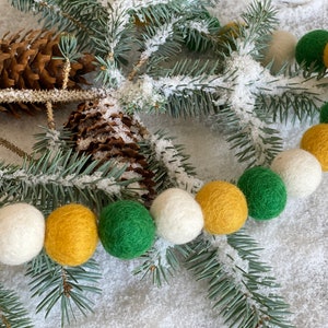 Felt Christmas Garland, Christmas Party Decor, Christmas Tree Garland