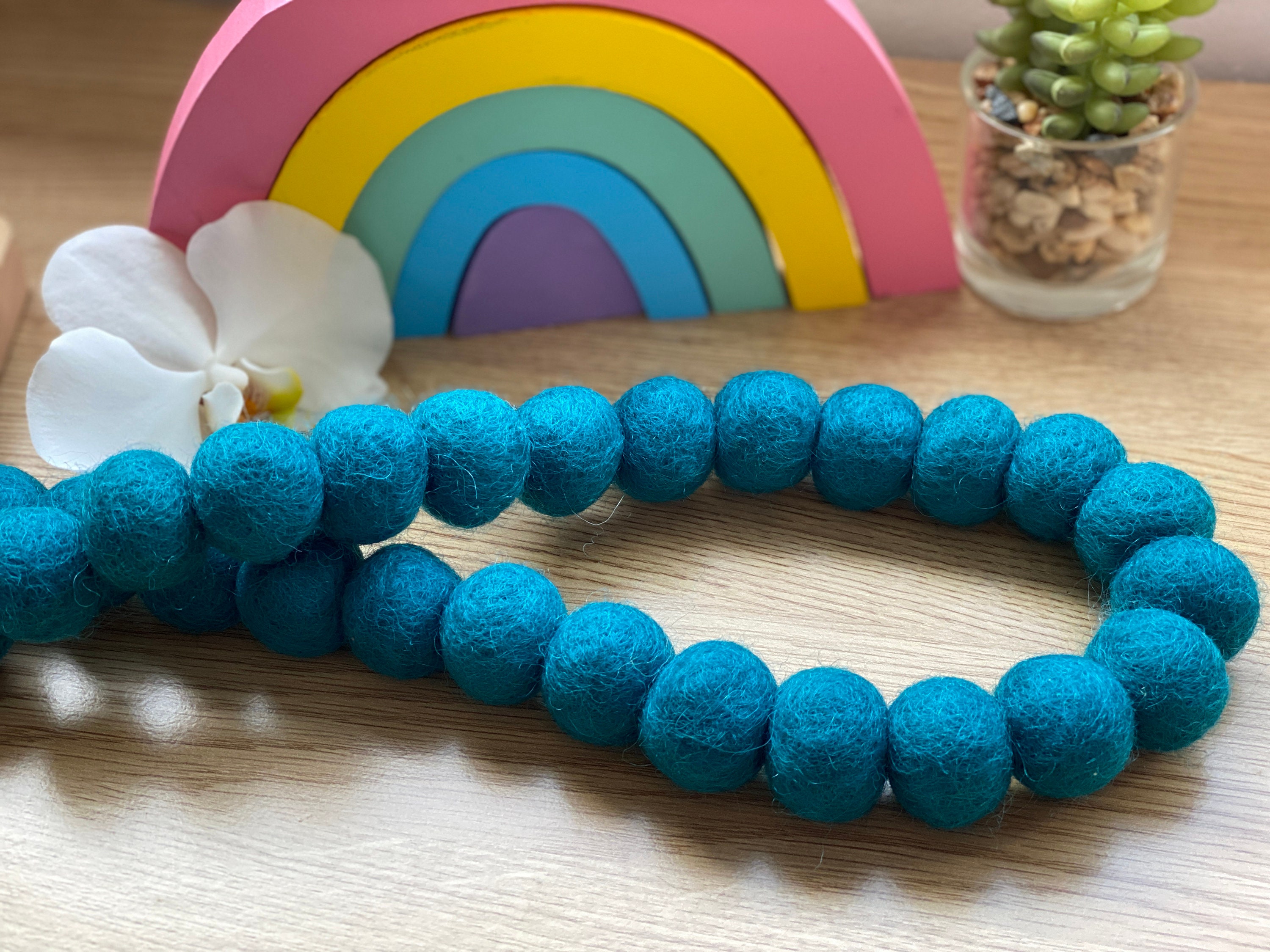 Teal Tieback Curtain Pom Pom Curtain Tie Backs Curtain Etsy