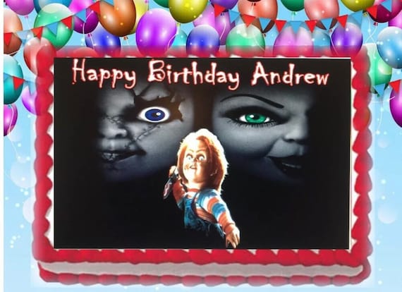 Edible Cake Horror Movie Image Chucky Design 1 4 Sheet Cake Etsy Edible Cake Horror Movie Image Chucky Design 1 4 Sheet Cake Etsy