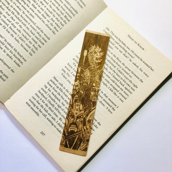 Viking Boat Bookmark - Norse Ship Gift - Mythology Book mark - Warrier Page Saver