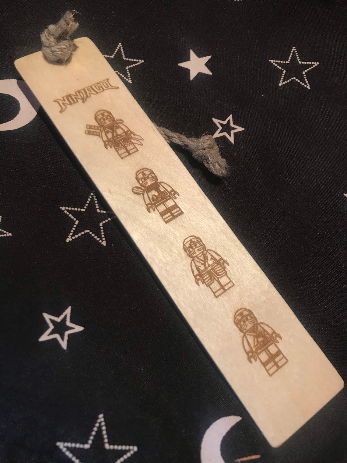 Lego Ninjago Ninjas Bookmark Wooden Gift Etsy