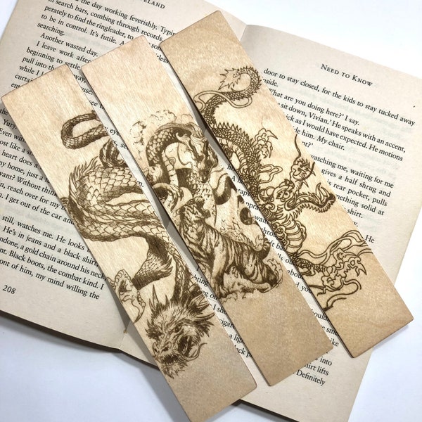 Dragon Bookmark Svg Etsy