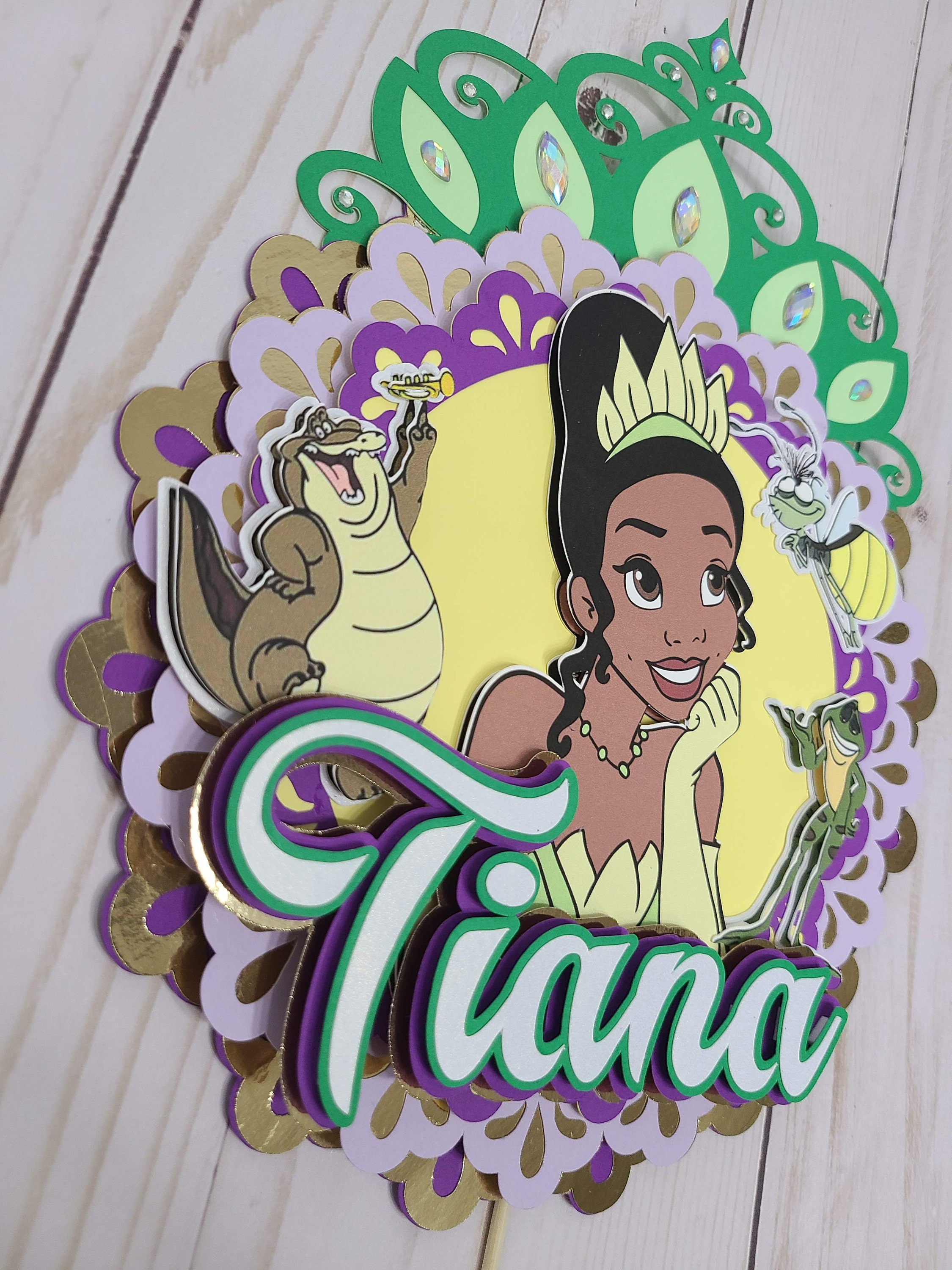 Princess Tiana 3d Birthday Cake Topper Etsy