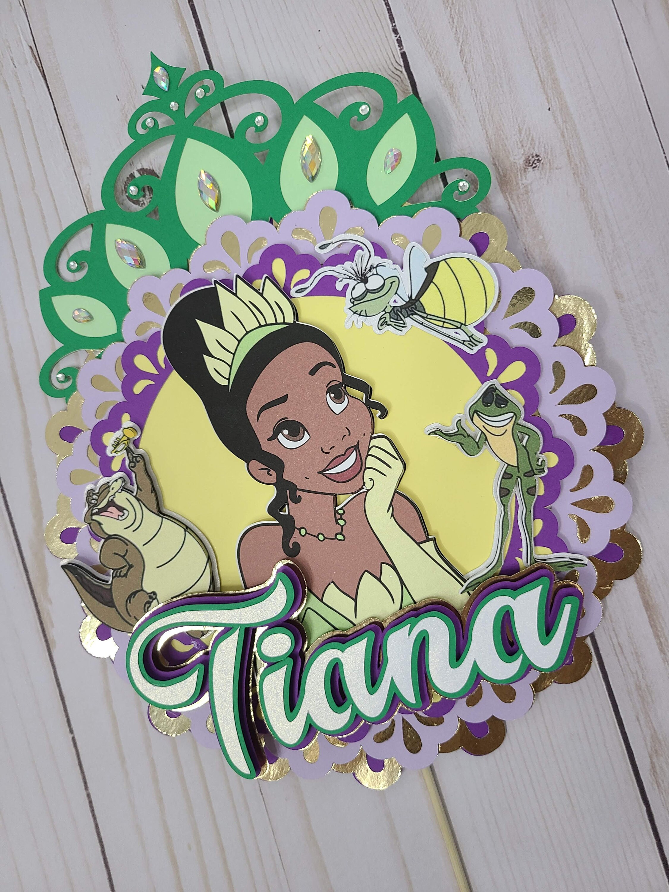 Princess Tiana 3d Birthday Cake Topper | Etsy
