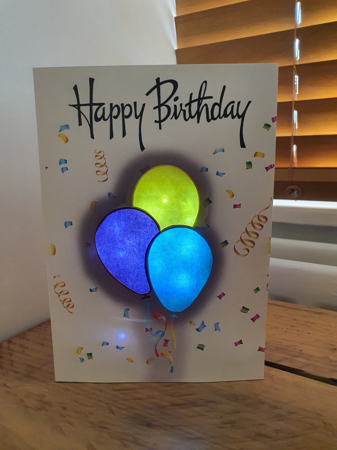 Bespoke Light up Birthday Cards Etsy