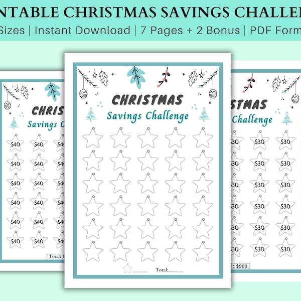 Christmas Savings Challenge, mini savings Challenge printables, A6 Budget Binder, Cash Envelop Savings, budget challenges, Financial habits