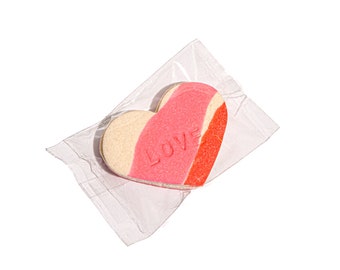 Galletas de mantequilla de corazón de amor