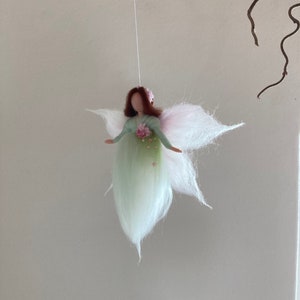 Little mint green rose fairy