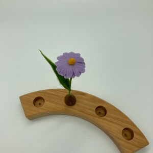 Felt flower for the annual ring, aster, felted flower, autumn image 2