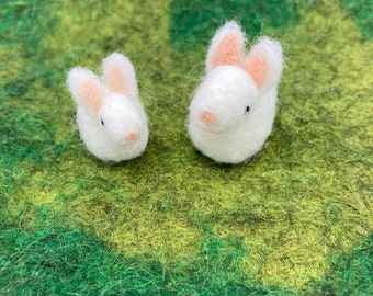 little felted bunnies