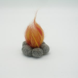 felted campfire