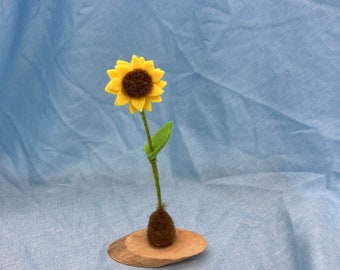 felted sunflower