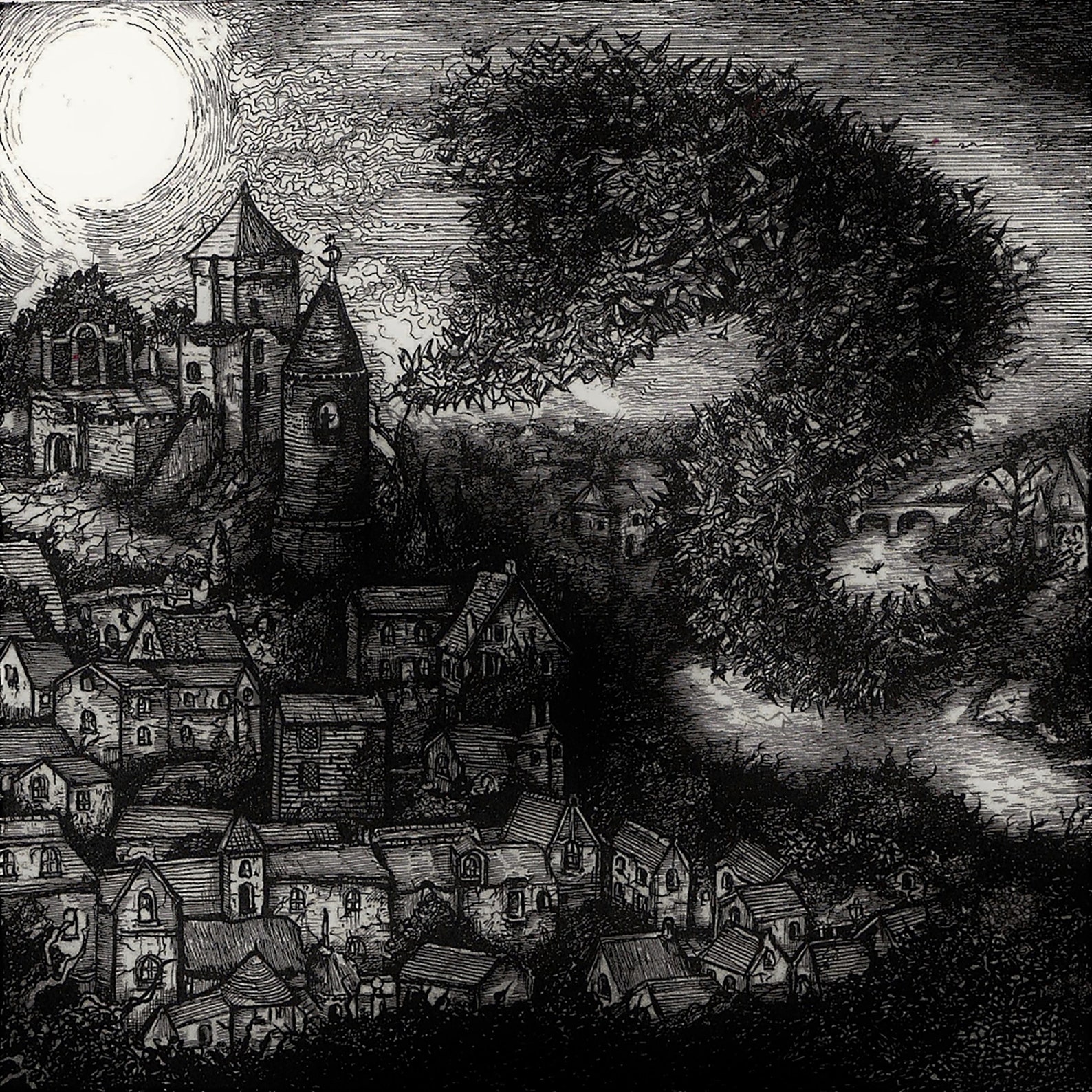 The Music of Erich Zann II Lovecraft Inspired Art Print Etsy