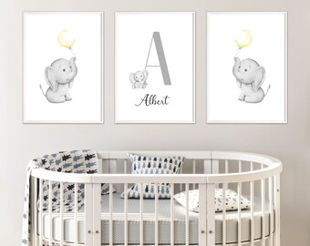 baby elephant theme nursery